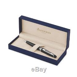 Waterman Expert Ballpoint Pen Matte Black Chrome Trim S0951900 New in Box
