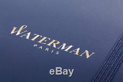 Waterman Expert Chrome Trims Ballpoint Pen in Matt Black with Notebook, Gift Set
