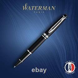 Waterman Expert Matte Black Rollerball Pen CT Fine Point Black Ink