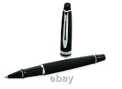 Waterman Expert Rollerball Pen Matte Black Chrome Trim S0951880 New Sealed