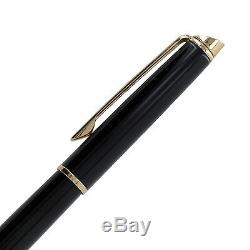 Waterman Hemisphere Essential Matte Black Gold Trim Medium Point Fountain Pen