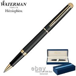 Waterman Hemisphere Matte Black Gt Roller Ball Pen With Free Worldwide Shipping