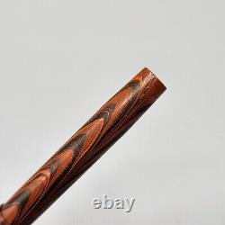 Waterman's Ideal Fountain Pen Tiger Orange Black Ripple Pocket Flat Top Canada