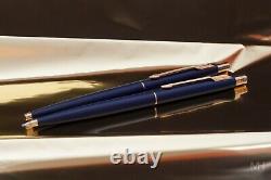 Your Last Pen 14K Gold Parker Lady Classic Matte Navy vintage pen pencil set